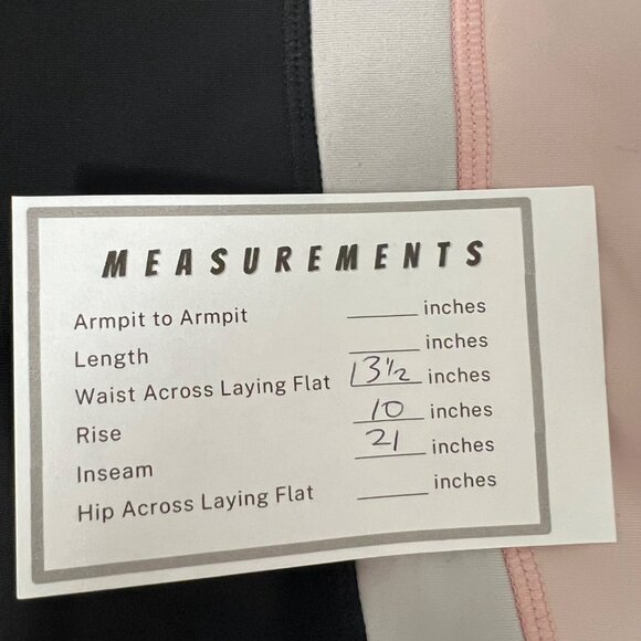 Lululemon Run Inspire Crop II Leggings Black Peach Coral Pink size 6 - Picture 11 of 11